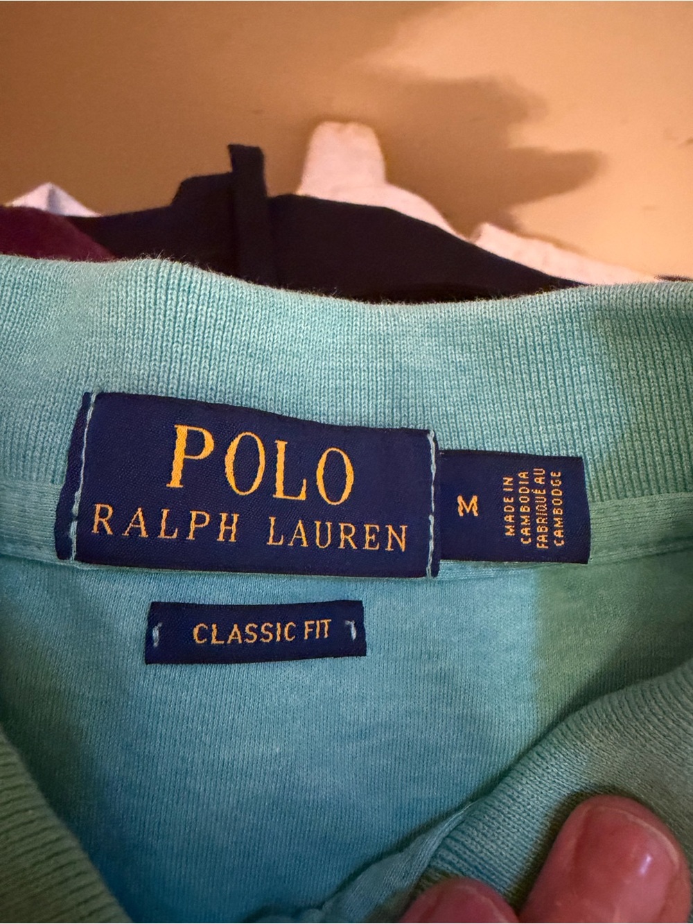 Polo Ralph Lauren Classic Fit Polo Shirt Mens M Aqua Blue Pony Golf Cotton - Picture 5 of 7